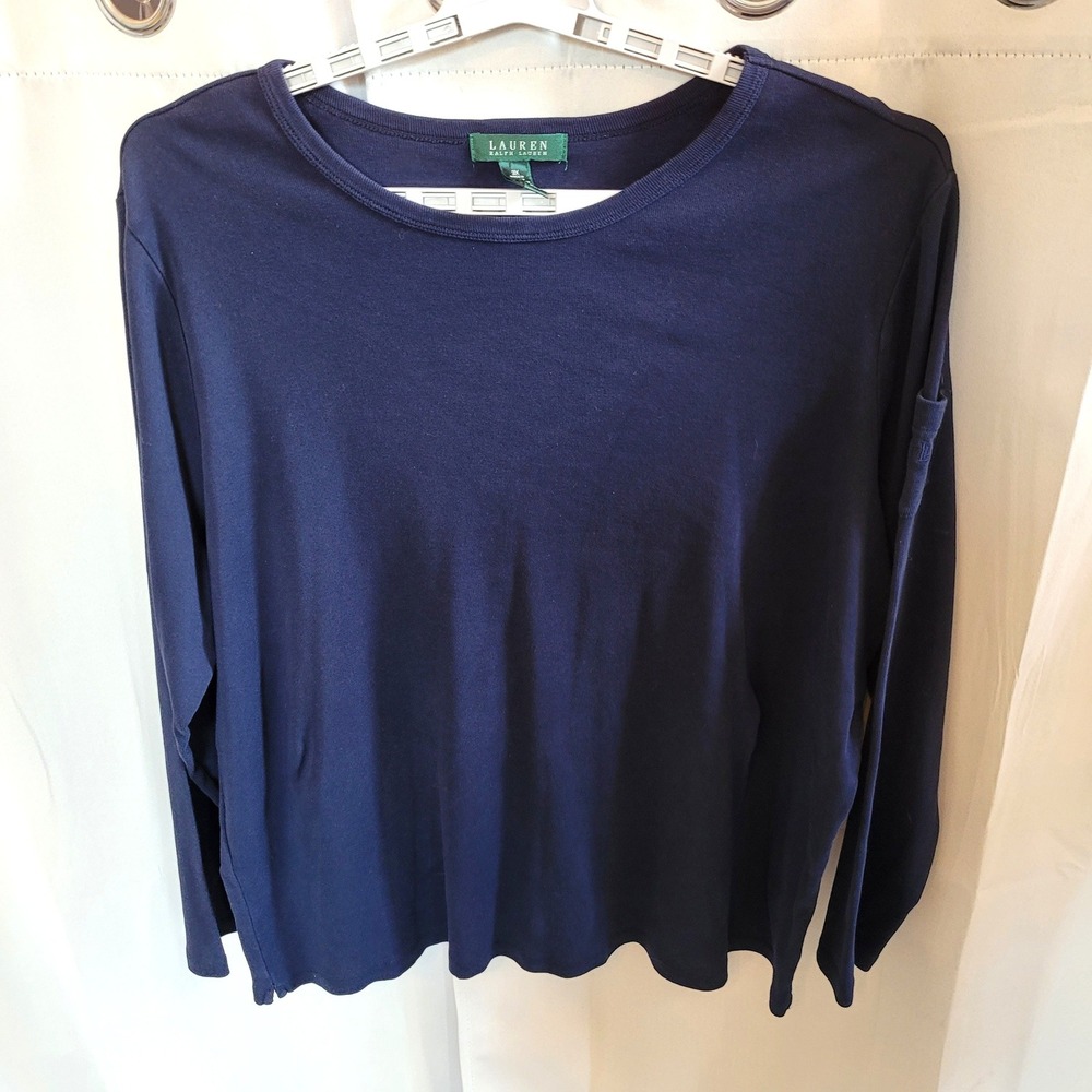 Lauren Ralph Lauren Womens Top 3X Quiet Luxury Preppy Minimalist Classic 21767